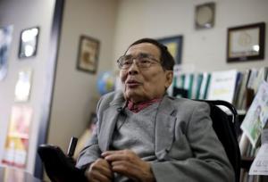President of the non-profit Human Care Association Shoji Nakanishi, who has been wheel-chair bound since a spinal cord injury at age 21, speaks during an interview with Reuters in Tokyo, Japan